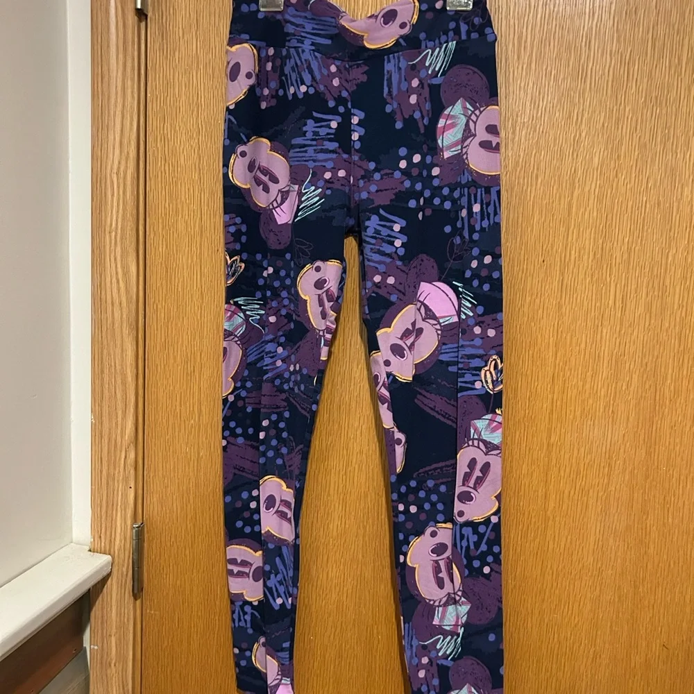 LuLaRoe Minnie Mouse Leggings - Picture 1 of 3